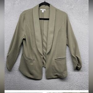 Bar III Dark Green Women's Blazer